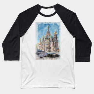 The church of Savior on Spilled Blood in Saint Petersburg, Russia Baseball T-Shirt